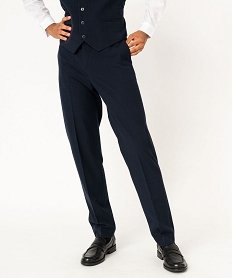 GEMO Pantalon de costume à carreaux homme Imprimé