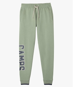 GEMO Jogging en molleton doux imprimé homme - Camps United vert standard