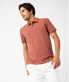 GEMO Polo à manches courtes en maille piquée homme Orange