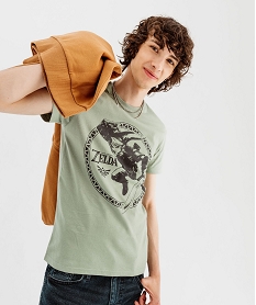 GEMO Tee-shirt manches courtes avec motif Zelda homme - Nintendo vert standard