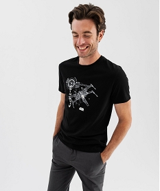 GEMO Tee-shirt manches courtes imprimé X-Wing homme - Star Wars noir standard
