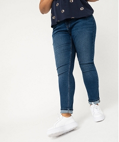 GEMO Jean slim stretch taille normale femme grande taille Bleu