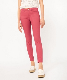 GEMO Pantalon coupe Slim taille normale femme rose standard