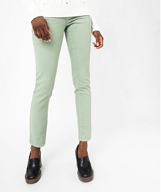 GEMO Jean slim coloré taille normale femme vert standard