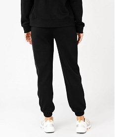 GEMO Pantalon de jogging en molleton doux femme noir standard
