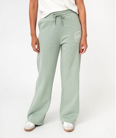 GEMO Jogging large en molleton doux imprimé femme - Camps United vert standard