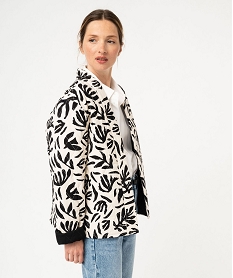 GEMO Veste matelassée imprimée femme imprime floral