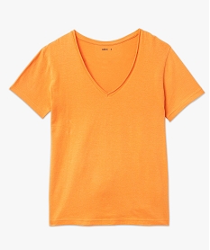 GEMO Tee-shirt manches courtes coupe large femme blanc chine