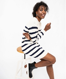 GEMO Robe pull à rayures femme - LuluCastagnette Imprimé
