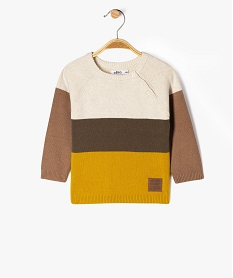 GEMO Pull en coton 4 couleurs bébé garçon Jaune