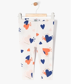 GEMO Legging long en coton stretch bébé fille Multicolore