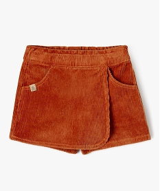 GEMO Jupe short en velours côtelé bébé fille - LuluCastagnette orange standard