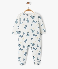 GEMO Pyjama en velours à motifs dragons bébé garçon blanc chine