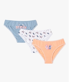 GEMO Culottes à motifs Stitch fille (lot de 3) - Disney Multicolore