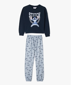 GEMO Pyjama 2 pièces en jersey de coton avec motif Stitch fille - Disney navy