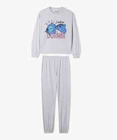 GEMO Pyjama motif Stitch fille - Disney Gris