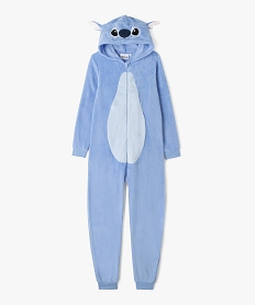 GEMO Combinaison pyjama en maille peluche fille - Stitch bleu standard