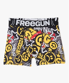 GEMO Boxer microfibre douce imprimée garçon - Freegun Noir