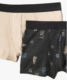 boxers en coton stretch garcon (lot de 2) grisK442001_2