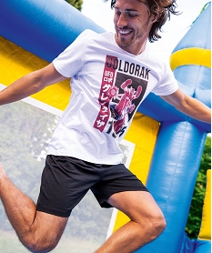 GEMO Pyjashort en coton imprimé homme - Goldorak Blanc