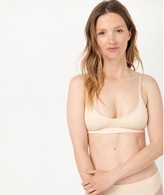 GEMO Brassière triangle sans armatures avec mousses amovibles Rose