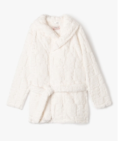 GEMO Robe de chambre en maille peluche femme - LuluCastagnette Blanc