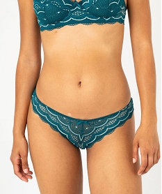 GEMO Culottes en dentelle et tulle femme (lot de 2) blue coral
