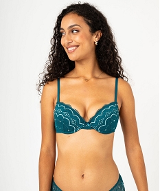 GEMO Soutien-gorge corbeille en dentelle à armatures blue coral