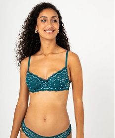 GEMO Soutien-gorge à armatures forme corbeille en dentelle blue coral