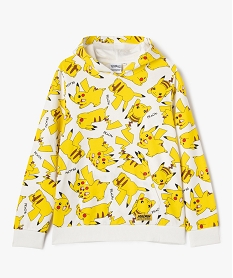 GEMO Sweat à capuche avec motifs Pikachu garçon - Pokemon Jaune