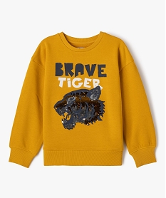 GEMO Sweat à motifs garçon Vert