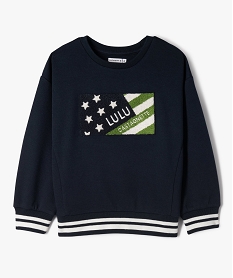 GEMO Sweat en molleton piqué imprimé garçon - LuluCastagnette navy
