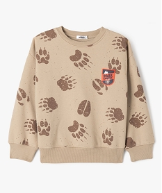 GEMO Sweat en molleton doux imprimé garçon Imprimé