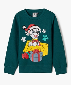 GEMO Sweat de Noël imprimé Marius garçon - La PatPatrouille Vert