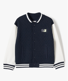 GEMO Sweat bicolore esprit teddy avec devant matelassé garçon - LuluCastagnette navy