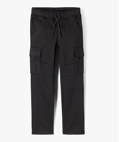 GEMO Pantalon cargo résistant garçon noir standard