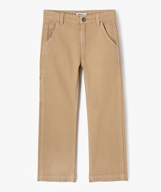 GEMO Pantalon loose à taille réglable garçon Beige