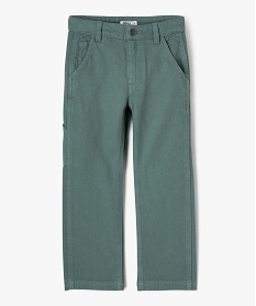 GEMO Pantalon loose à taille réglable garçon Vert