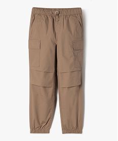 GEMO Pantalon parachute avec poches à rabat garçon Beige