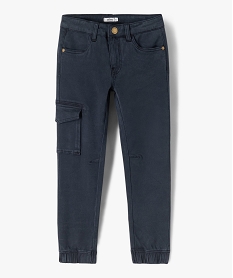 GEMO Pantalon cargo regular extensible garçon navy