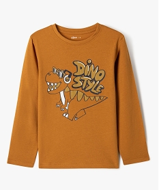 GEMO Tee-shirt à manches longues avec motif garçon jaune standard