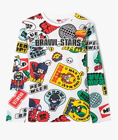 GEMO Tee-shirt manches longues imprimé garçon - Brawl Stars Multicolore