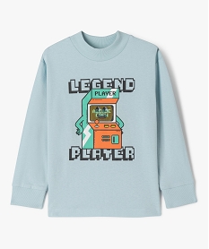 GEMO Tee-shirt à manches longues avec motif jeu vidéo garçon Bleu
