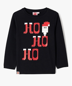 GEMO Tee-shirt à manches longues avec motif de Noël garçon - Lego Noir