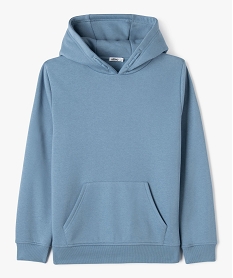 GEMO Sweat molletonné à capuche garçon bleu chine