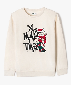 GEMO Sweat de Noël imprimé garçon Beige