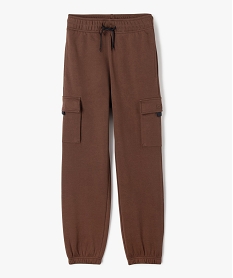 GEMO Pantalon de jogging avec poches à rabat garçon marron standard