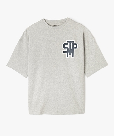 GEMO Tee-shirt à manches courtes avec inscription dos garçon gris standard