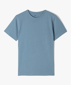 GEMO Tee-shirt à manches courtes uni garçon bleu chine