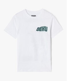 GEMO Tee-shirt manches courtes avec motif dos garçon - My Hero Academia blanc standard